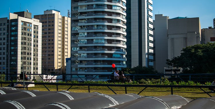 Uma fotografia do centro cultura de São Paulo