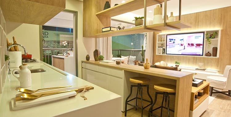 7 Ideias de cozinha americana para você se inspirar 