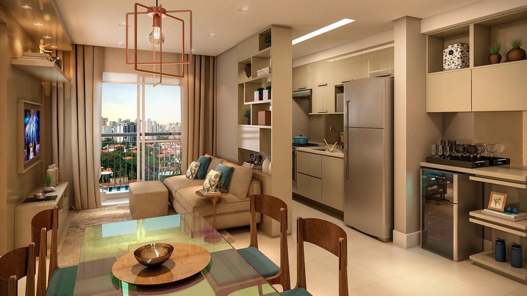 Perspectiva do apartamento