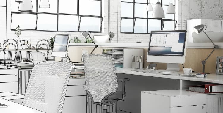 Guia de decoração para escritórios comerciais