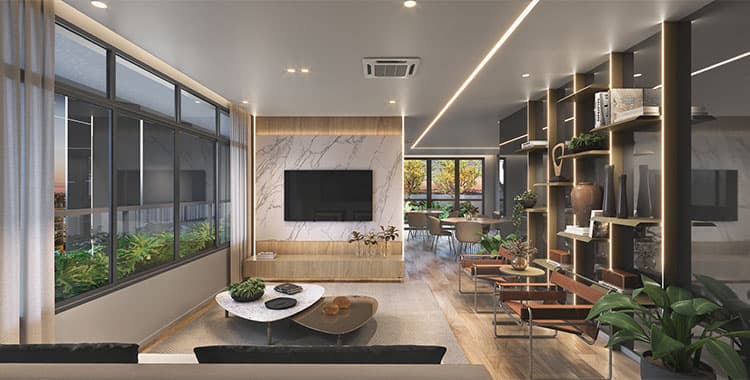 Lounge de festa e salão de festas em apartamentos: qual a diferença?