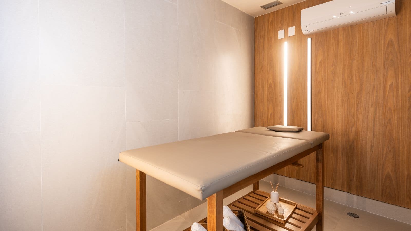 Foto real da sala de massagem do Home Boutique by Tegra